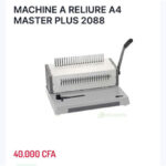 MACHINE A RELIURE A4 MASTER PLUS 2088