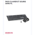 PACK CLAVIER ET SOURIS SANS FIL