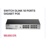 SWITCH DLINK 16 PORTS GIGABIT POE