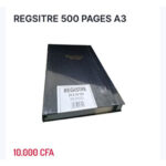 REGISTRE 500 PAGES A3